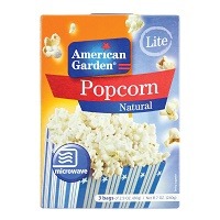 American Garden Popcorn Natural Light 240gm